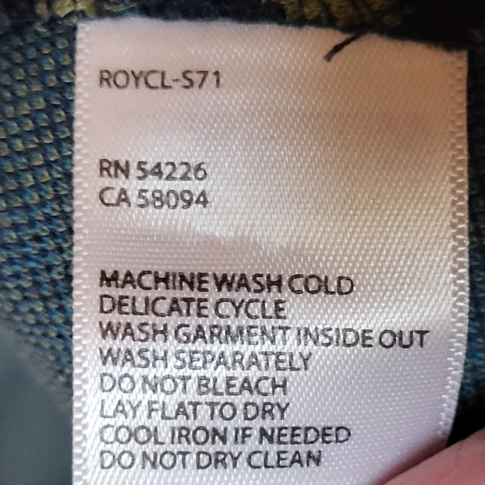 Royal Robbins Blue and Yellow Patterned Stretch A-Line Skirt - Size L - Picture 4 of 5